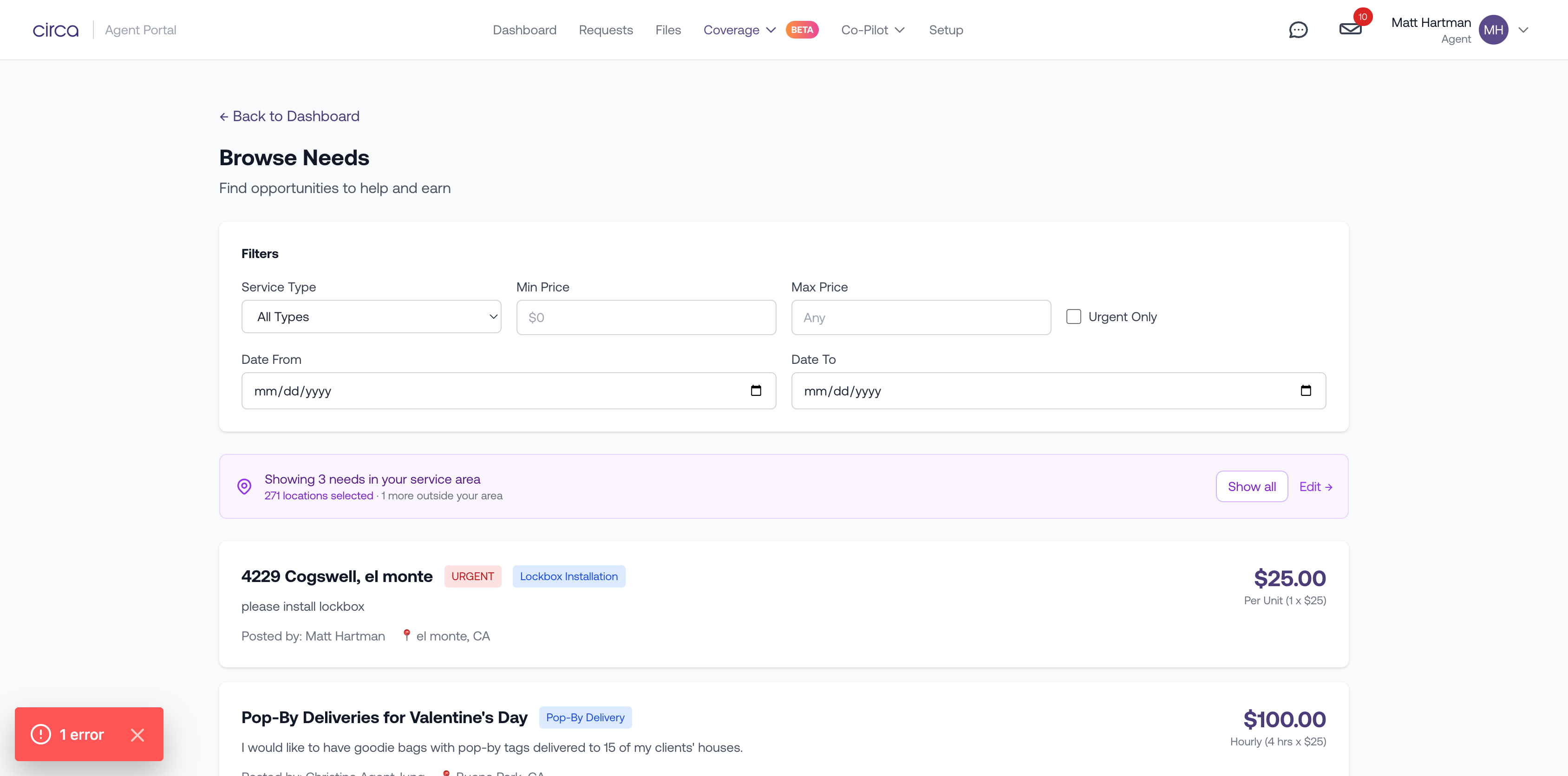 Coverage Browse View